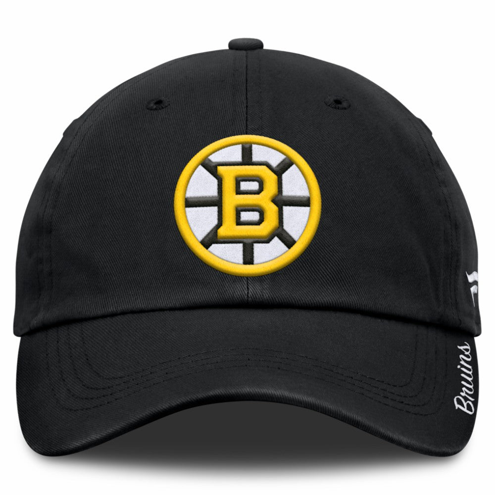 Boston Bruins Fanatics Women's Core Logo Adjustable Hat Black
