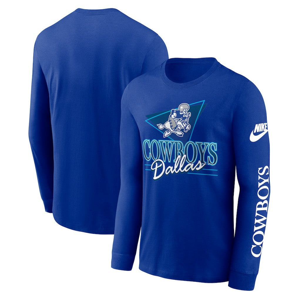 Dallas Cowboys Rewind Long Sleeve T-Shirt Royal - Nike