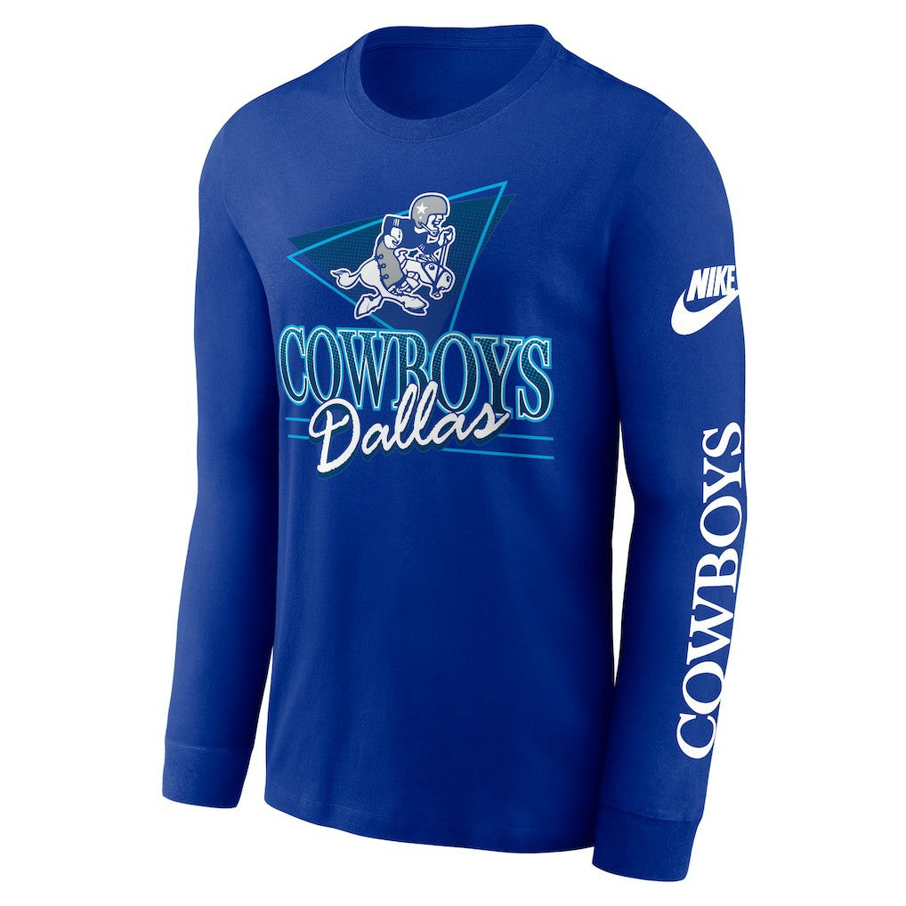 Dallas Cowboys Rewind Long Sleeve T-Shirt Royal - Nike
