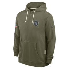 Dallas Cowboys 2025 Salute to Service Sideline Standard Issue Dri-FIT Hoodie Olive - Nike