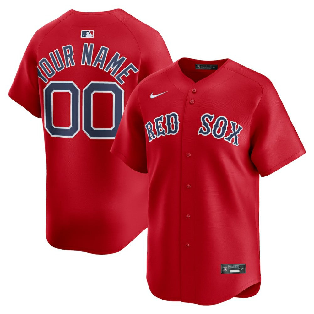 Boston Red Sox Nike Alternate Limited Custom Jersey On Sale