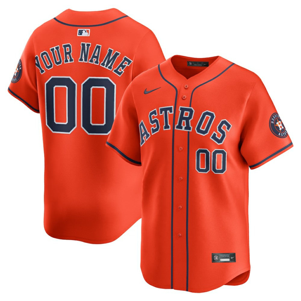 Houston Astros Nike Alternate Limited Custom Jersey Sale