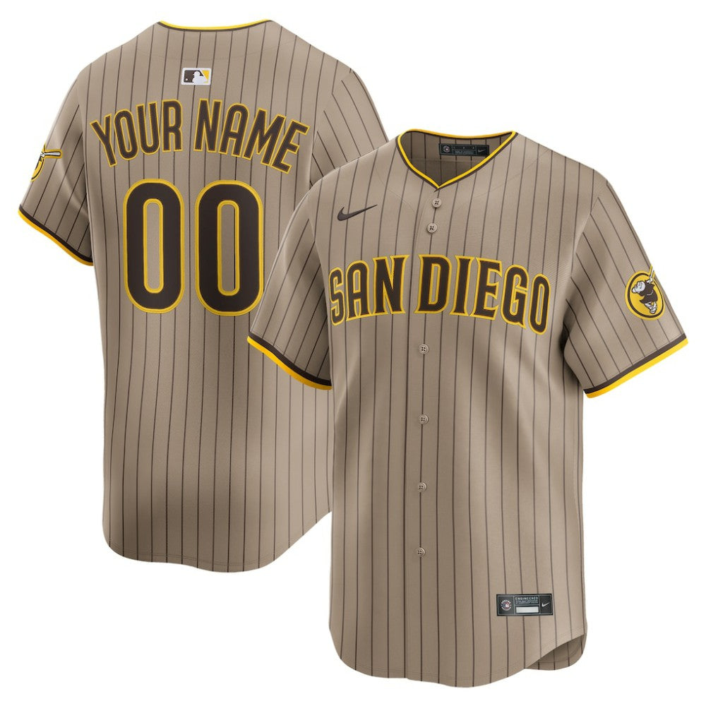 San Diego Padres Nike Alternate Limited Custom Jersey Clearance
