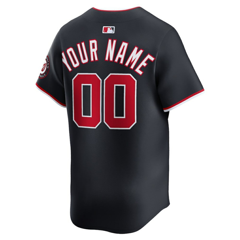 Washington Nationals Nike Alternate Limited Custom Jersey - Navy | MLB Jerseys