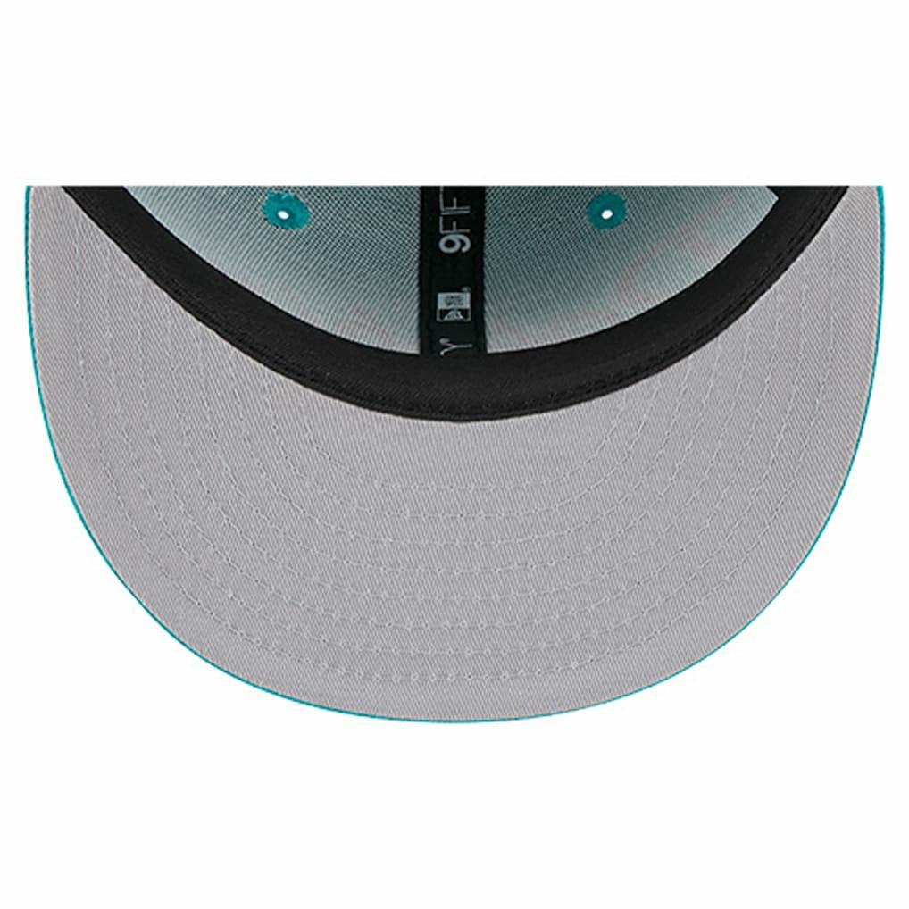 Miami Dolphins New Era Youth Main Script 9FIFTY Snapback Hat Aqua - NFL