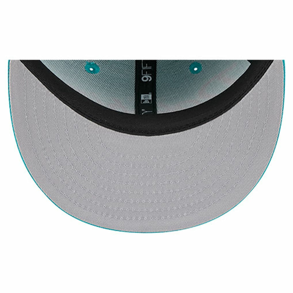 Miami Dolphins New Era Youth Main Script 9FIFTY Snapback Hat Aqua - NFL