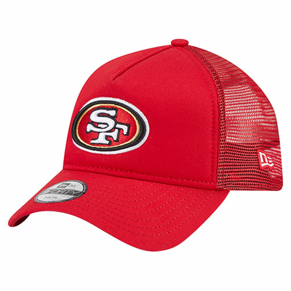 San Francisco 49ers New Era Preschool Main A-Frame 9FORTY Adjustable Hat Scarlet - NFL