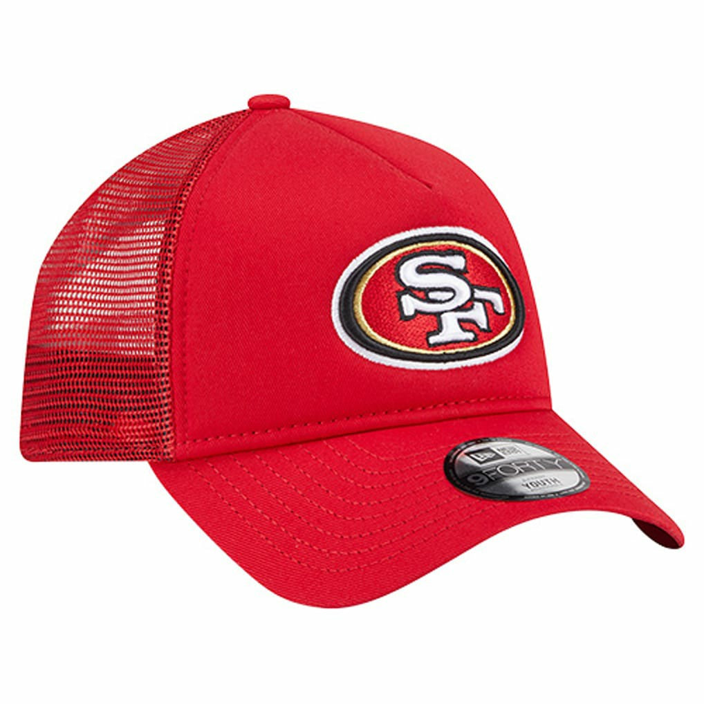 San Francisco 49ers New Era Preschool Main A-Frame 9FORTY Adjustable Hat Scarlet - NFL