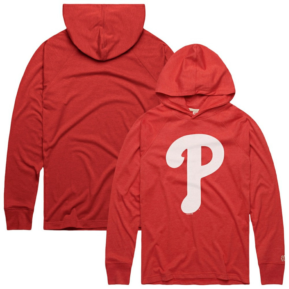 Philadelphia Phillies Homage Lightweight Raglan Tri-Blend Pullover Hoodie On Sale