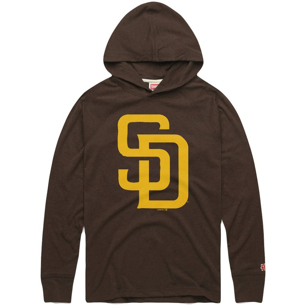 San Diego Padres Homage Lightweight Raglan Tri-Blend Pullover Hoodie Sale