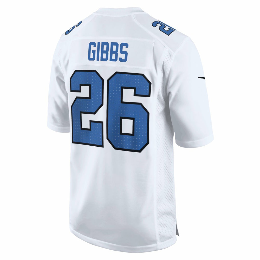 Jahmyr Gibbs Detroit Lions Tundra Fashion Game Jersey White - Nike