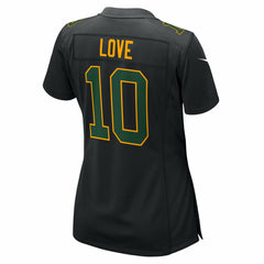 Jordan Love Green Bay Packers Women's Fashion Game Jersey Black - Nike