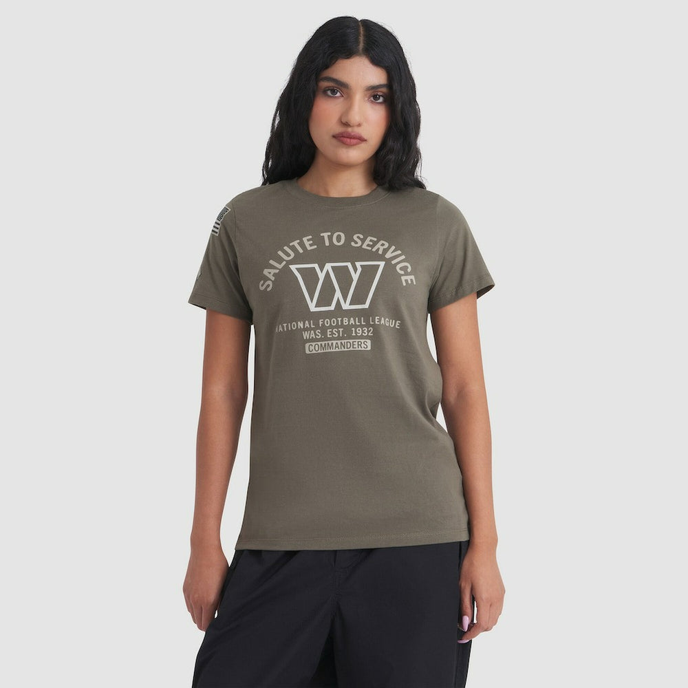 Washington Commanders Women's 2025 Salute to Service Sideline T-Shirt Olive - Nike