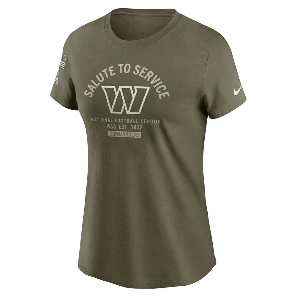Washington Commanders Women's 2025 Salute to Service Sideline T-Shirt Olive - Nike