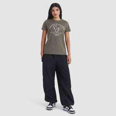 Houston Texans Women's 2025 Salute to Service Sideline T-Shirt Olive - Nike