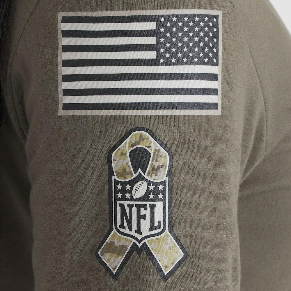 Houston Texans Women's 2025 Salute to Service Sideline T-Shirt Olive - Nike