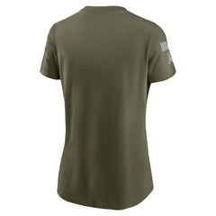 Philadelphia Eagles Women's 2025 Salute to Service Sideline T-Shirt Olive - Nike