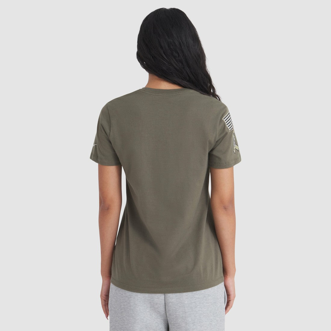 Detroit Lions Women's 2025 Salute to Service Sideline T-Shirt Olive - Nike
