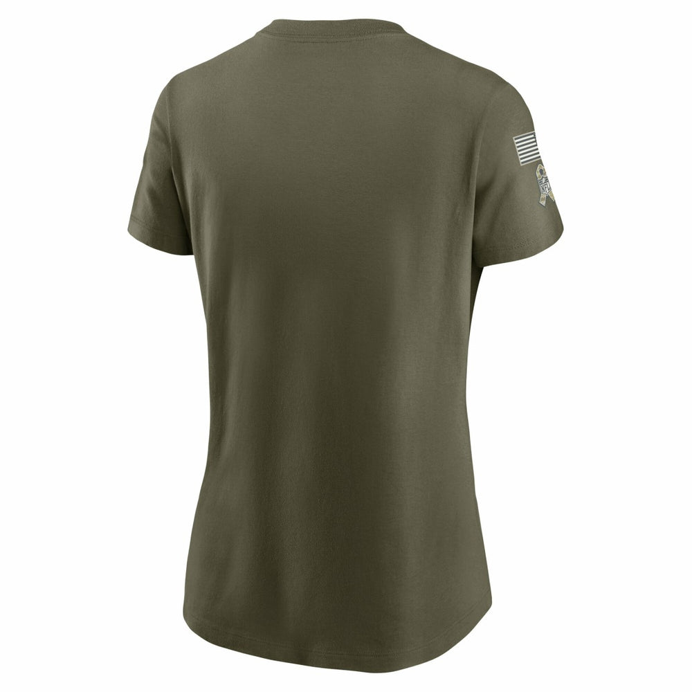 Detroit Lions Women's 2025 Salute to Service Sideline T-Shirt Olive - Nike