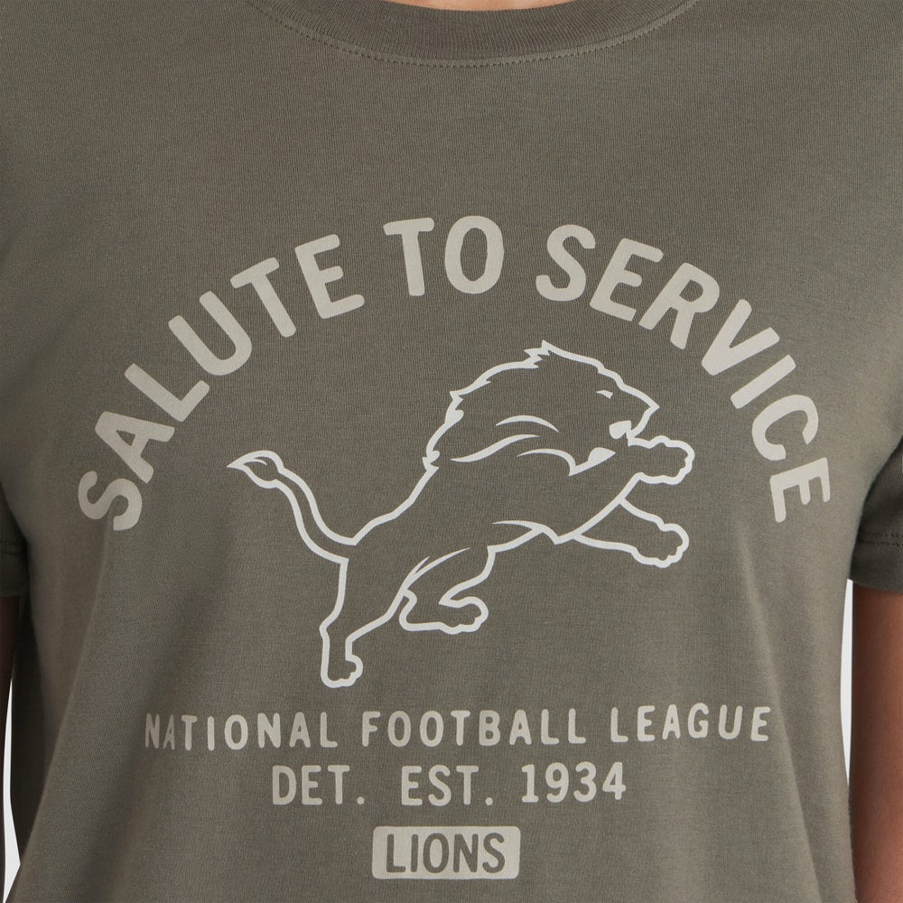 Detroit Lions Women's 2025 Salute to Service Sideline T-Shirt Olive - Nike
