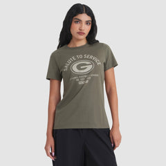 Green Bay Packers Women's 2025 Salute to Service Sideline T-Shirt Olive - Nike
