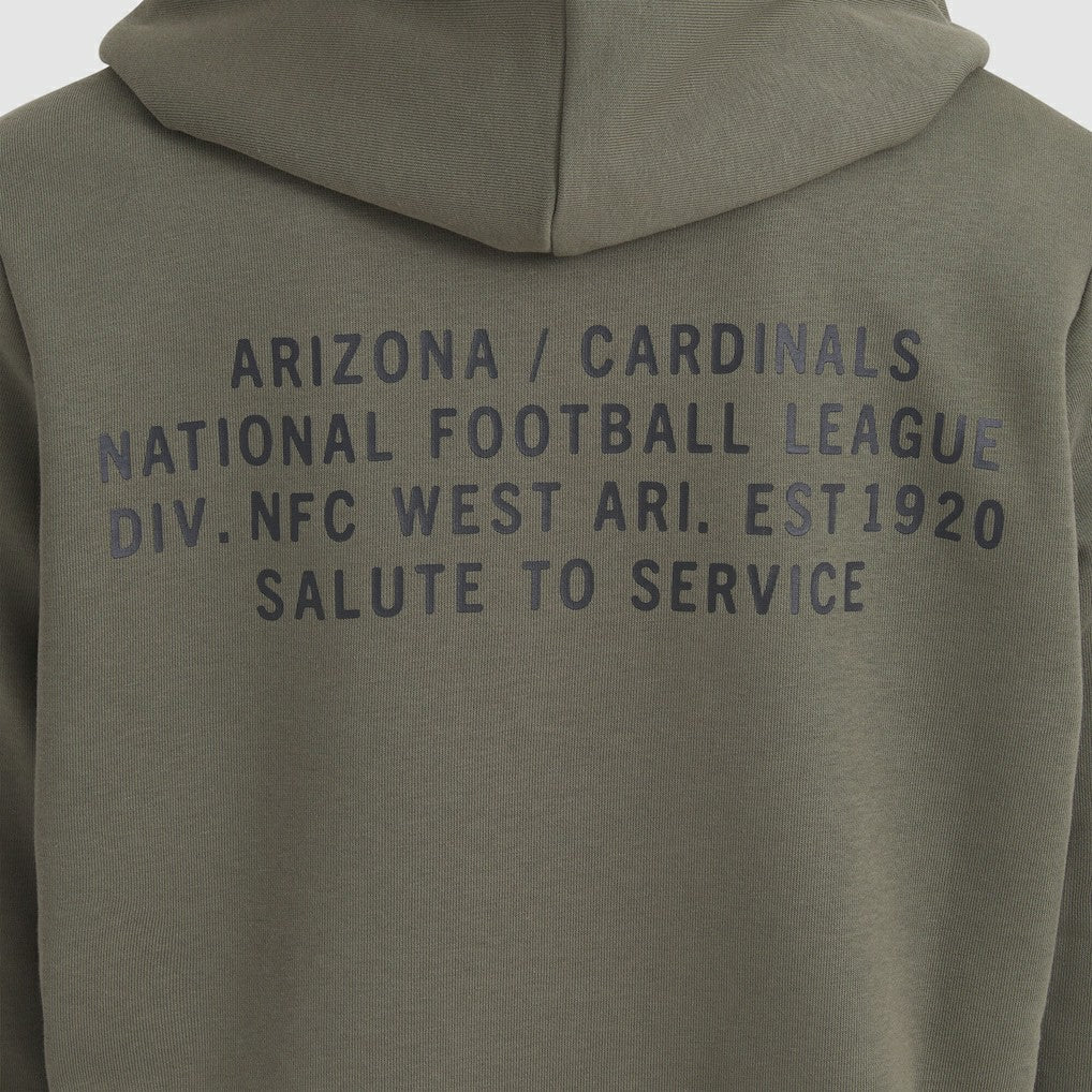 Arizona Cardinals Women's 2025 Salute to Service Sideline Standard Issue Dri-FIT Hoodie Olive - Nike
