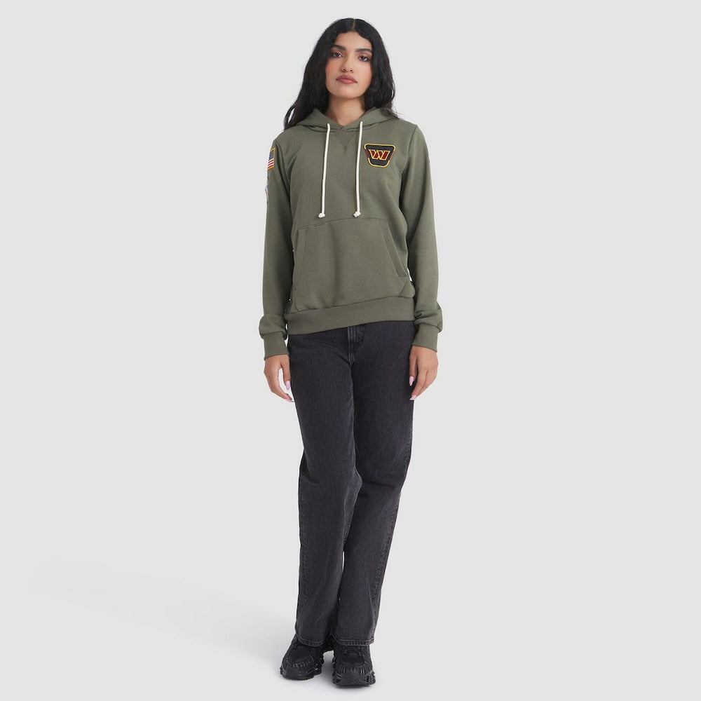 Washington Commanders Women's 2025 Salute to Service Sideline Standard Issue Dri-FIT Hoodie Olive - Nike