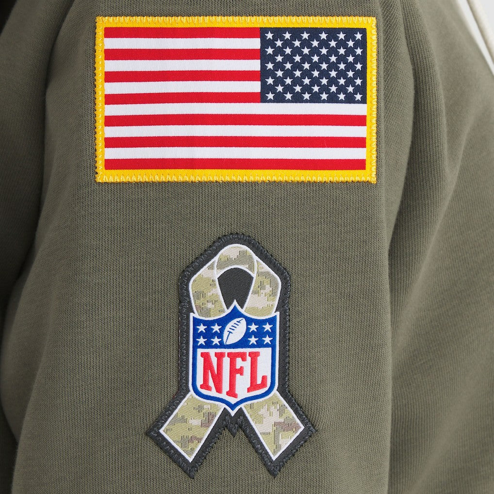 Washington Commanders Women's 2025 Salute to Service Sideline Standard Issue Dri-FIT Hoodie Olive - Nike