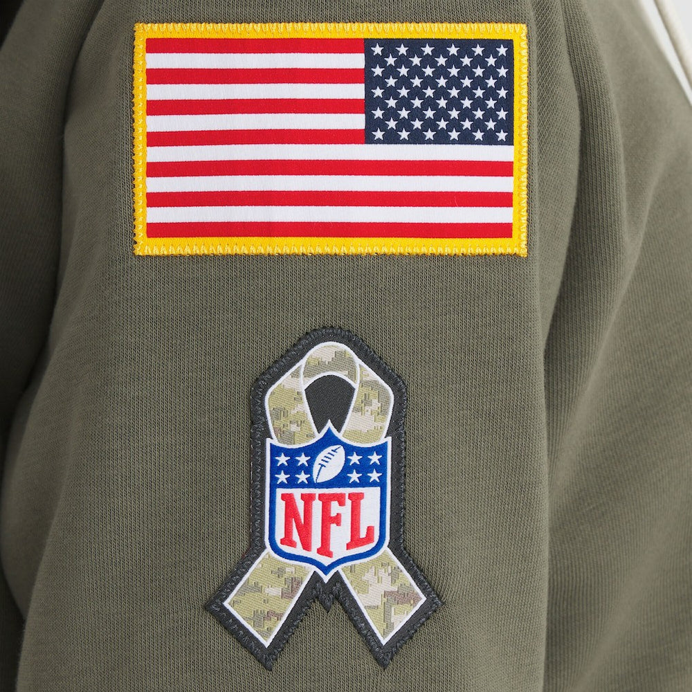 Washington Commanders Women's 2025 Salute to Service Sideline Standard Issue Dri-FIT Hoodie Olive - Nike