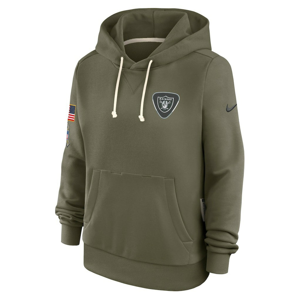 Las Vegas Raiders Women's 2025 Salute to Service Sideline Standard Issue Dri-FIT Hoodie Olive - Nike