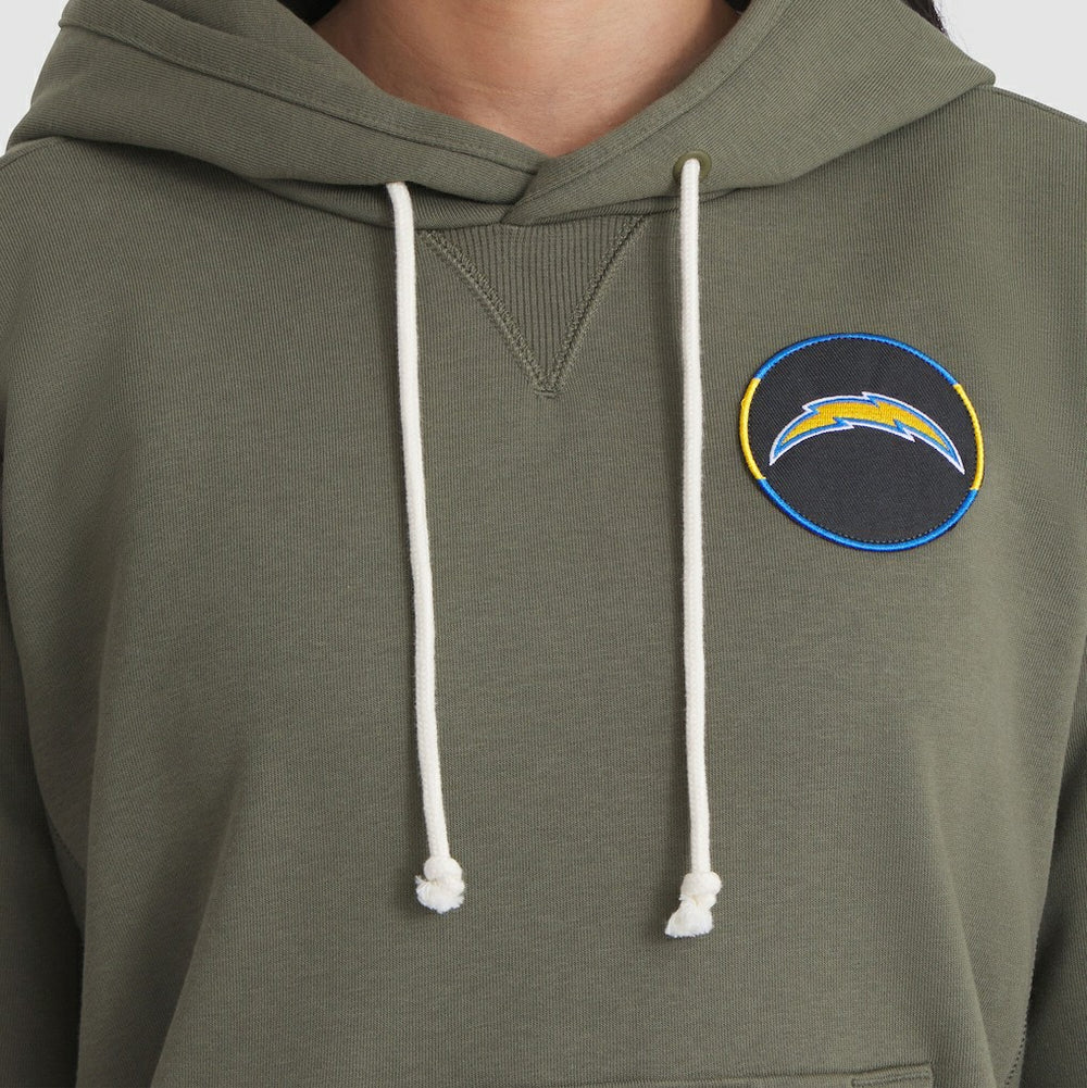 Los Angeles Chargers Women's 2025 Salute to Service Sideline Standard Issue Dri-FIT Hoodie Olive - Nike