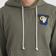 Los Angeles Rams Women's 2025 Salute to Service Sideline Standard Issue Dri-FIT Hoodie Olive - Nike