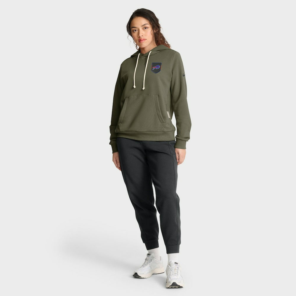 Buffalo Bills Women's 2025 Salute to Service Sideline Standard Issue Dri-FIT Hoodie Olive - Nike