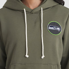 Seattle Seahawks Women's 2025 Salute to Service Sideline Standard Issue Dri-FIT Hoodie Olive - Nike