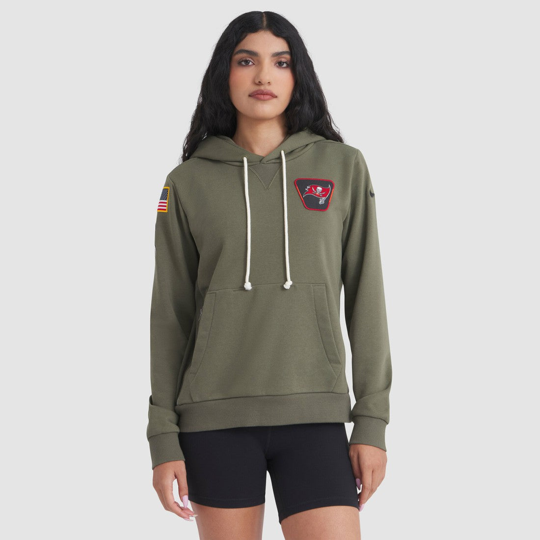 Tampa Bay Buccaneers Women's 2025 Salute to Service Sideline Standard Issue Dri-FIT Hoodie Olive - Nike