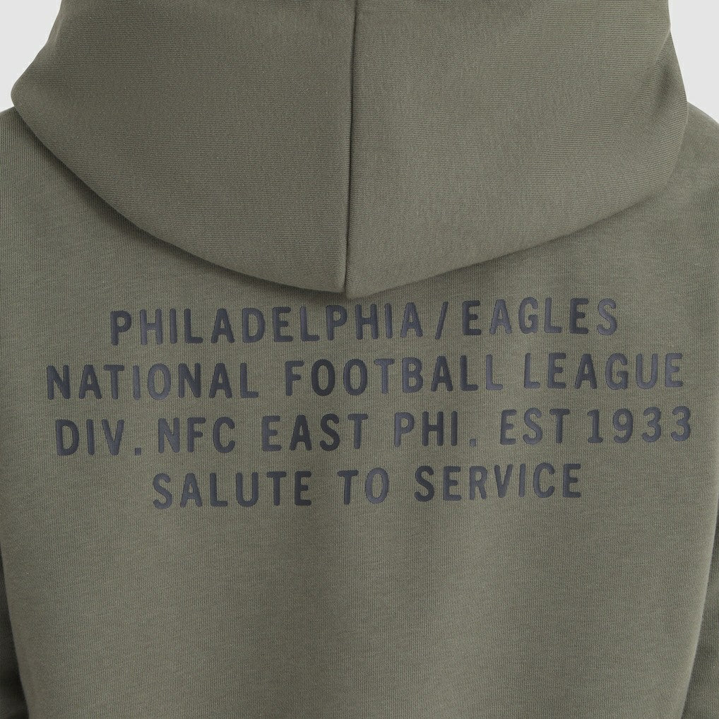 Philadelphia Eagles Women's 2025 Salute to Service Sideline Standard Issue Dri-FIT Hoodie Olive - Nike