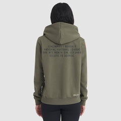 Cincinnati Bengals Women's 2025 Salute to Service Sideline Standard Issue Dri-FIT Hoodie Olive - Nike