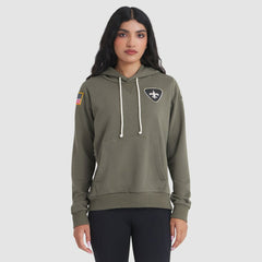 New Orleans Saints Women's 2025 Salute to Service Sideline Standard Issue Dri-FIT Hoodie Olive - Nike