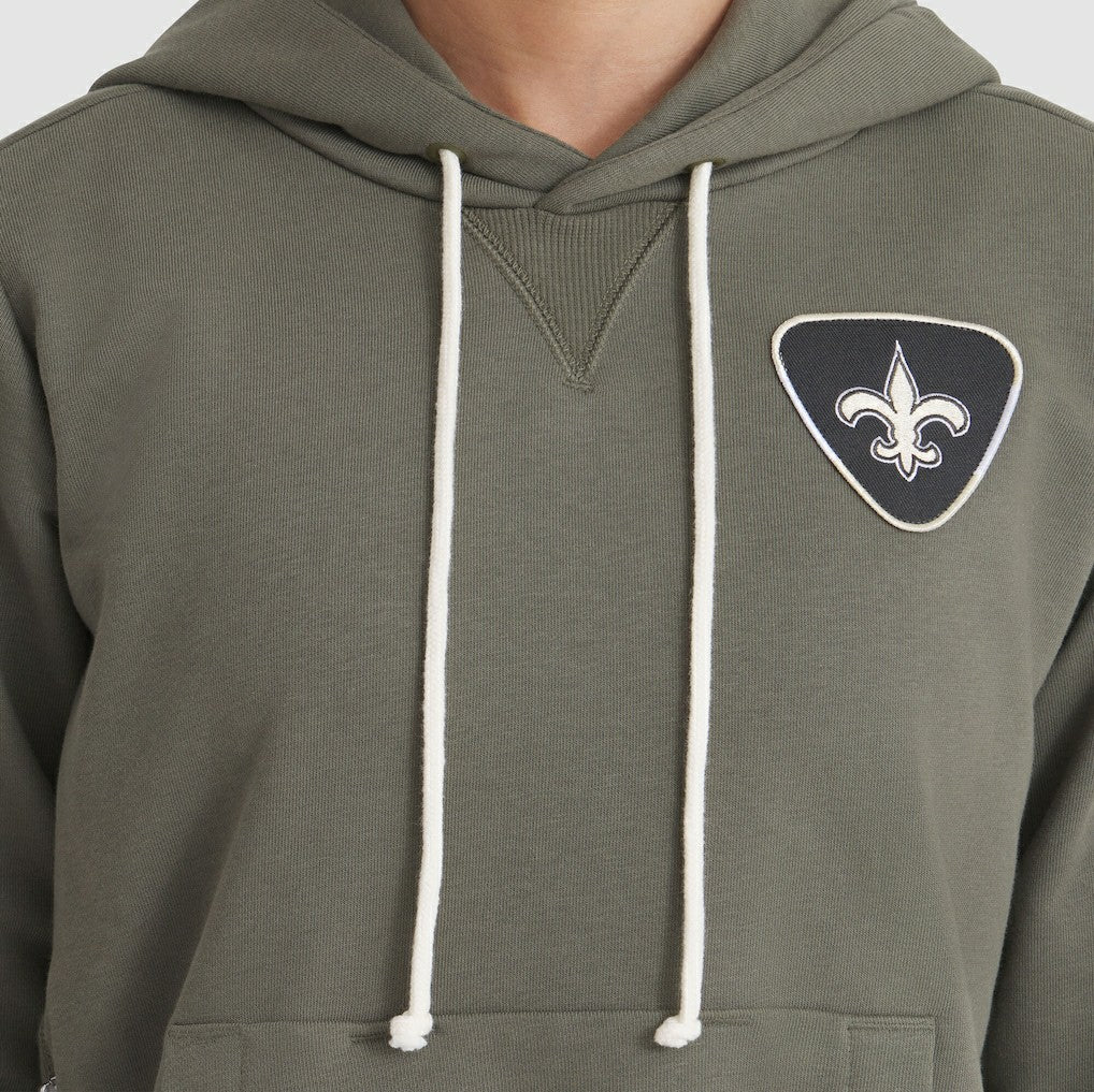 New Orleans Saints Women's 2025 Salute to Service Sideline Standard Issue Dri-FIT Hoodie Olive - Nike