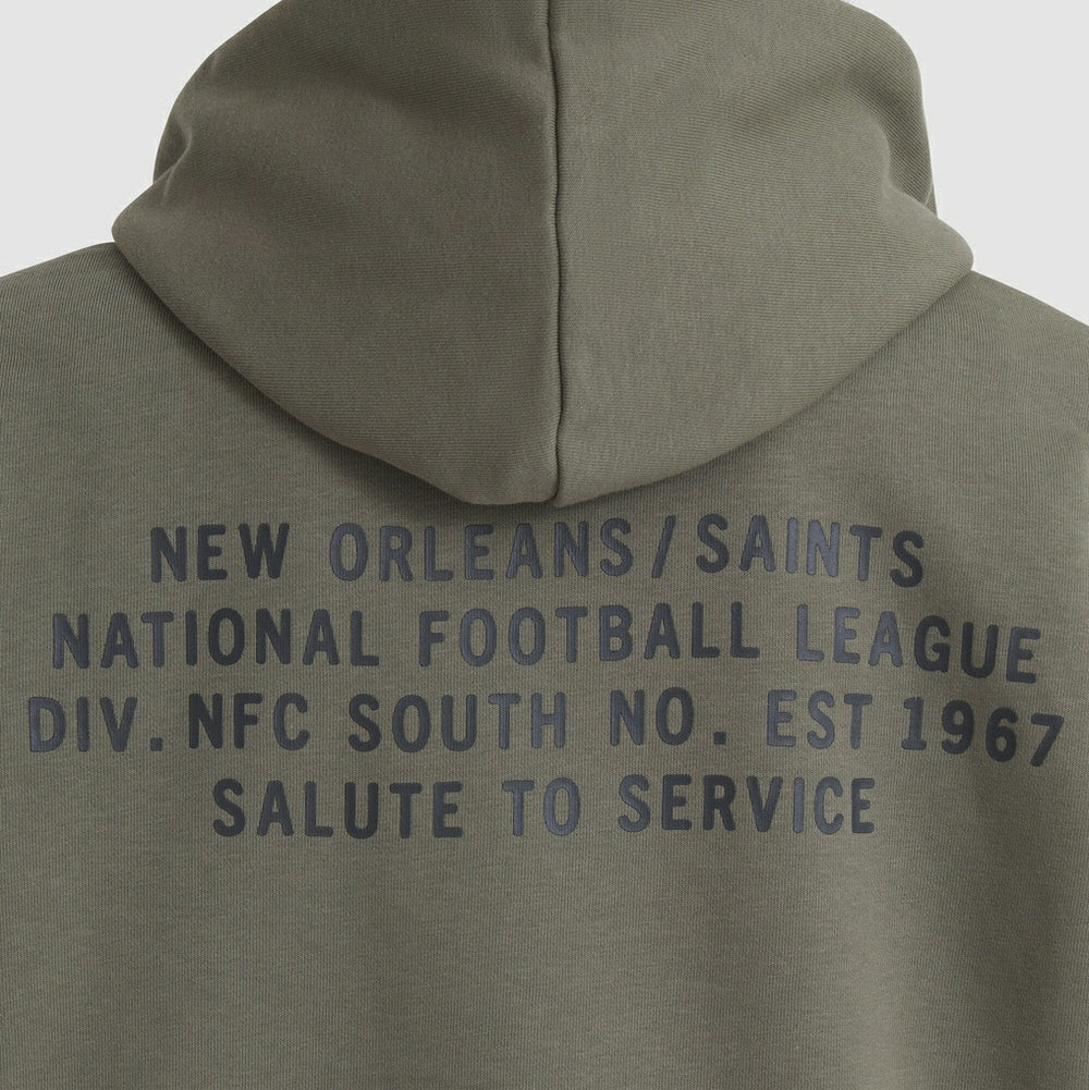 New Orleans Saints Women's 2025 Salute to Service Sideline Standard Issue Dri-FIT Hoodie Olive - Nike