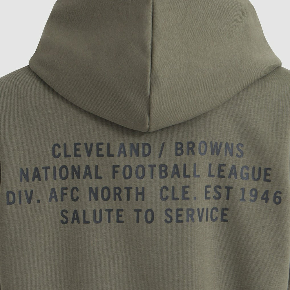Cleveland Browns Women's 2025 Salute to Service Sideline Standard Issue Dri-FIT Hoodie Olive - Nike