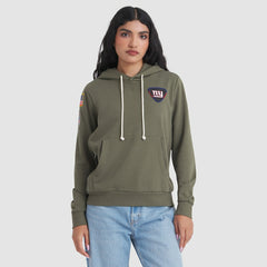 New York Giants Women's 2025 Salute to Service Sideline Standard Issue Dri-FIT Hoodie Olive - Nike
