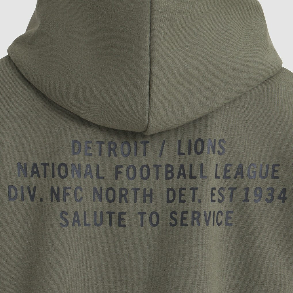 Detroit Lions Women's 2025 Salute to Service Sideline Standard Issue Dri-FIT Hoodie Olive - Nike