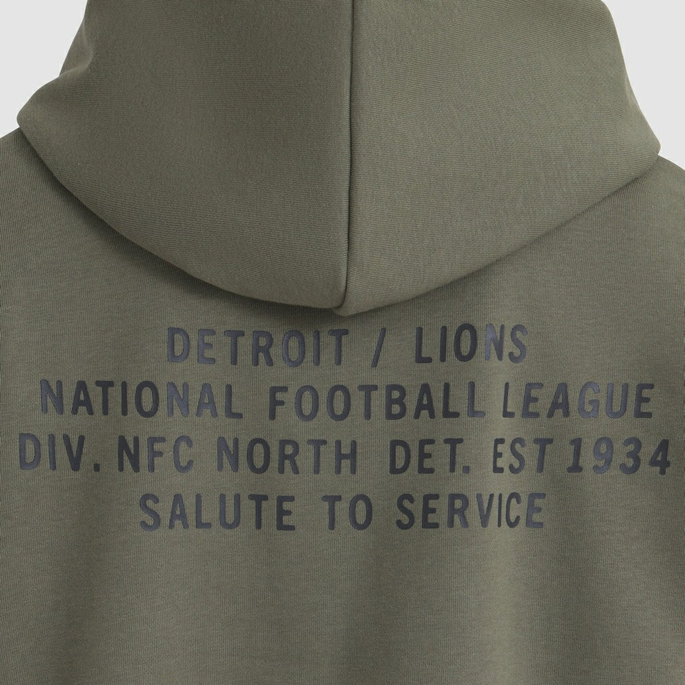Detroit Lions Women's 2025 Salute to Service Sideline Standard Issue Dri-FIT Hoodie Olive - Nike