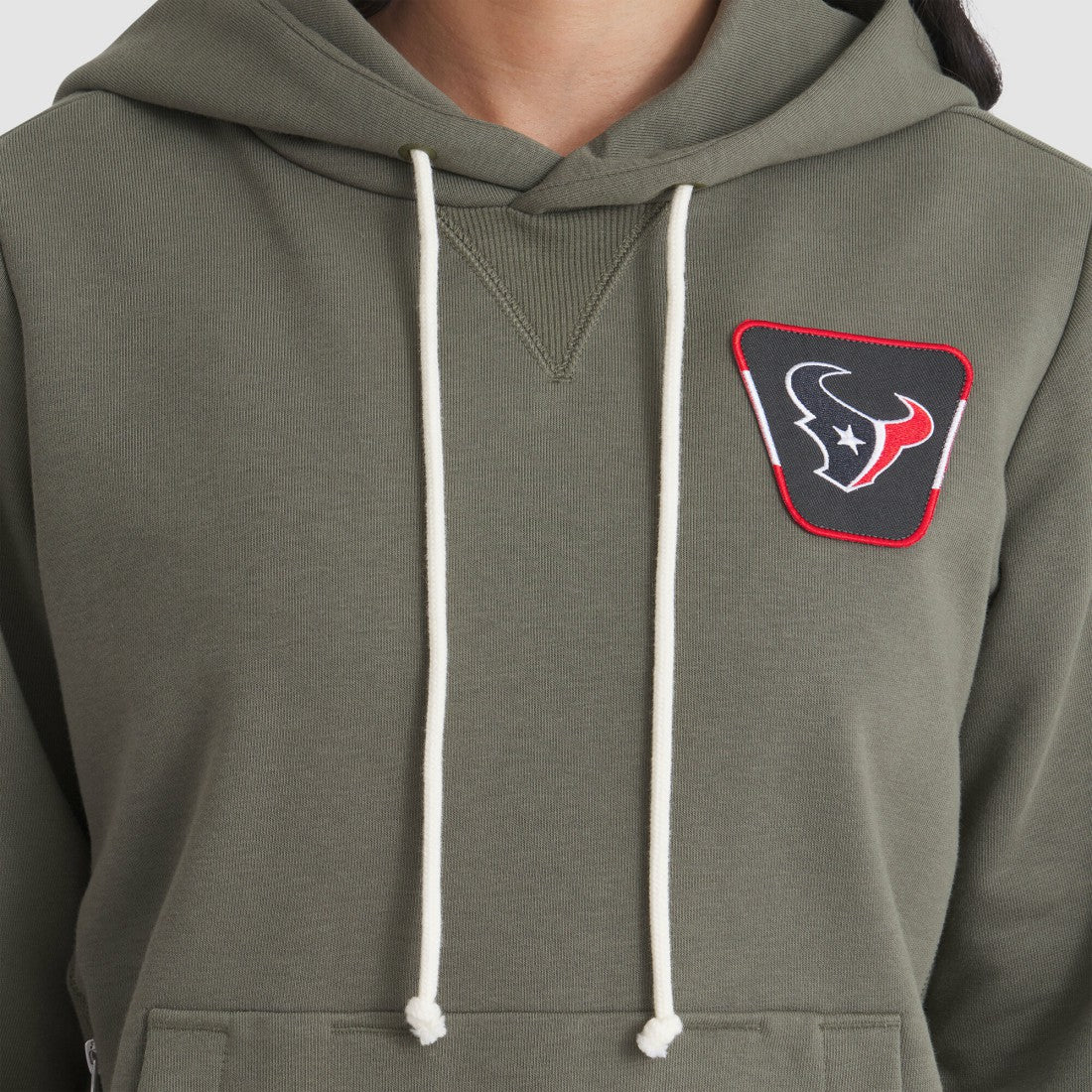 Houston Texans Women's 2025 Salute to Service Sideline Standard Issue Dri-FIT Hoodie Olive - Nike