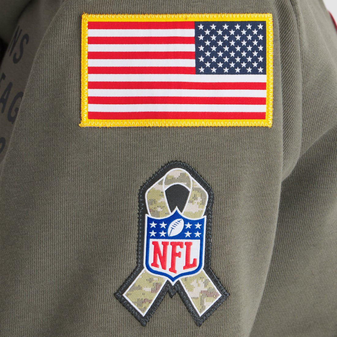 Houston Texans Women's 2025 Salute to Service Sideline Standard Issue Dri-FIT Hoodie Olive - Nike