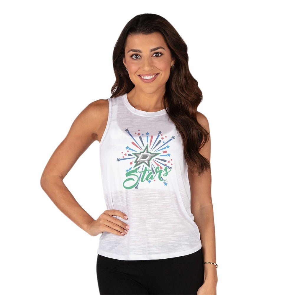 Dallas Stars - Concepts Sport Women's Infuse Knit Tank Top White