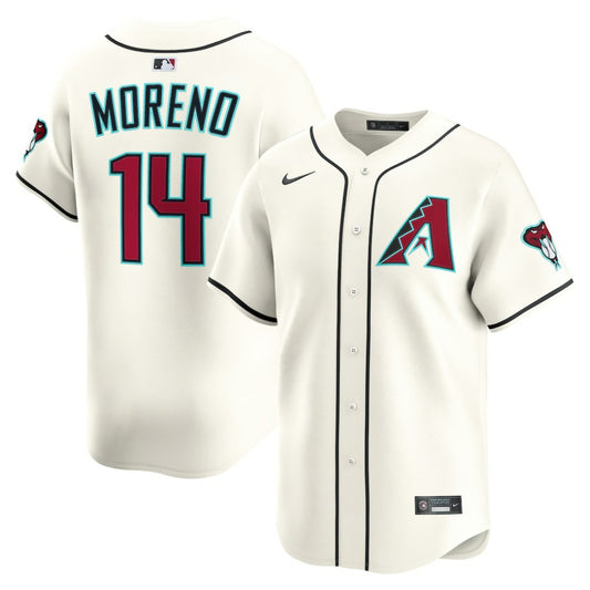 Gabriel Moreno Arizona Diamondbacks Nike Home Limited Player Jersey - Cream | MLB Jerseys