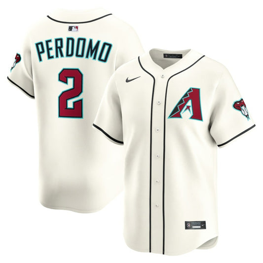 Geraldo Perdomo Arizona Diamondbacks Nike Home Limited Player Jersey - Cream | MLB Jerseys
