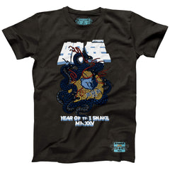 NBA - Memphis Grizzlies NBALab x Hyperfly Unisex Year of the Snake Lunar New Year Collection T-Shirt - Heather Black